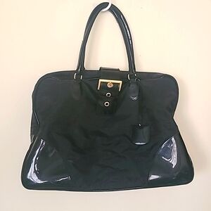 Estee Lauder Black Big Travel Bag Handbag 20"×14"
